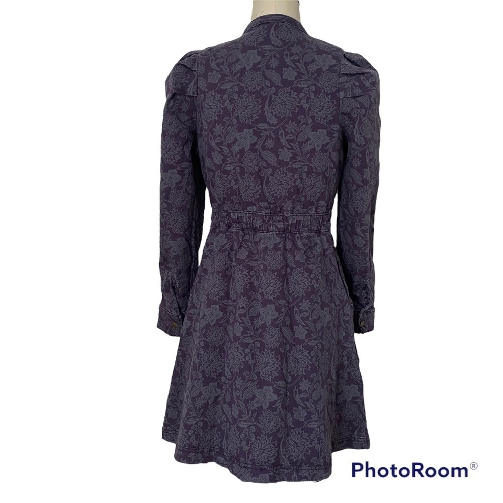 Women's Puff Long Sleeve Structured Denim Dress Size Universal Thread™ Blue XS - Picture 3 of 16